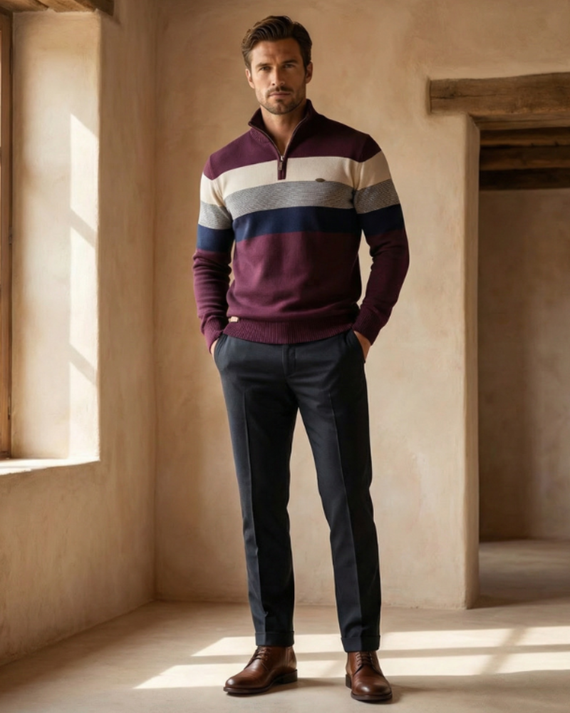 Savoy Quarter Zip Sweater