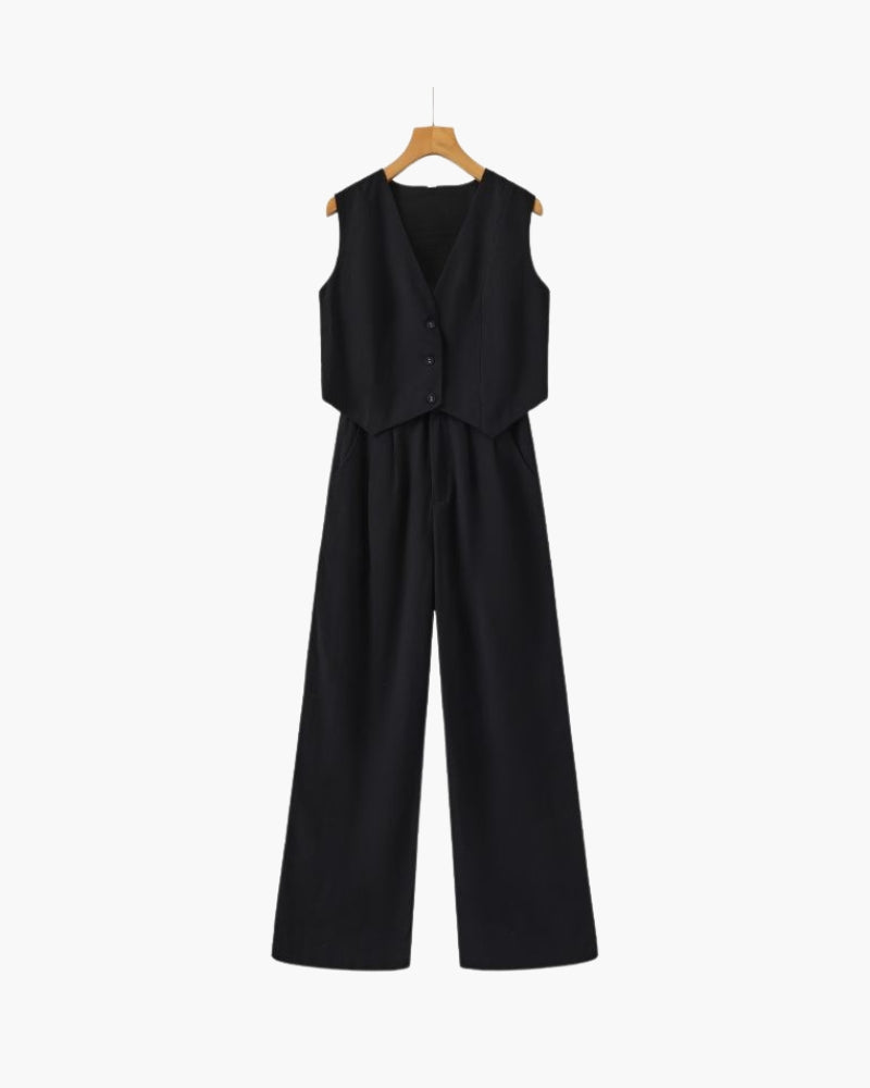 Classy - Linen Two-piece Set - Audace Vive